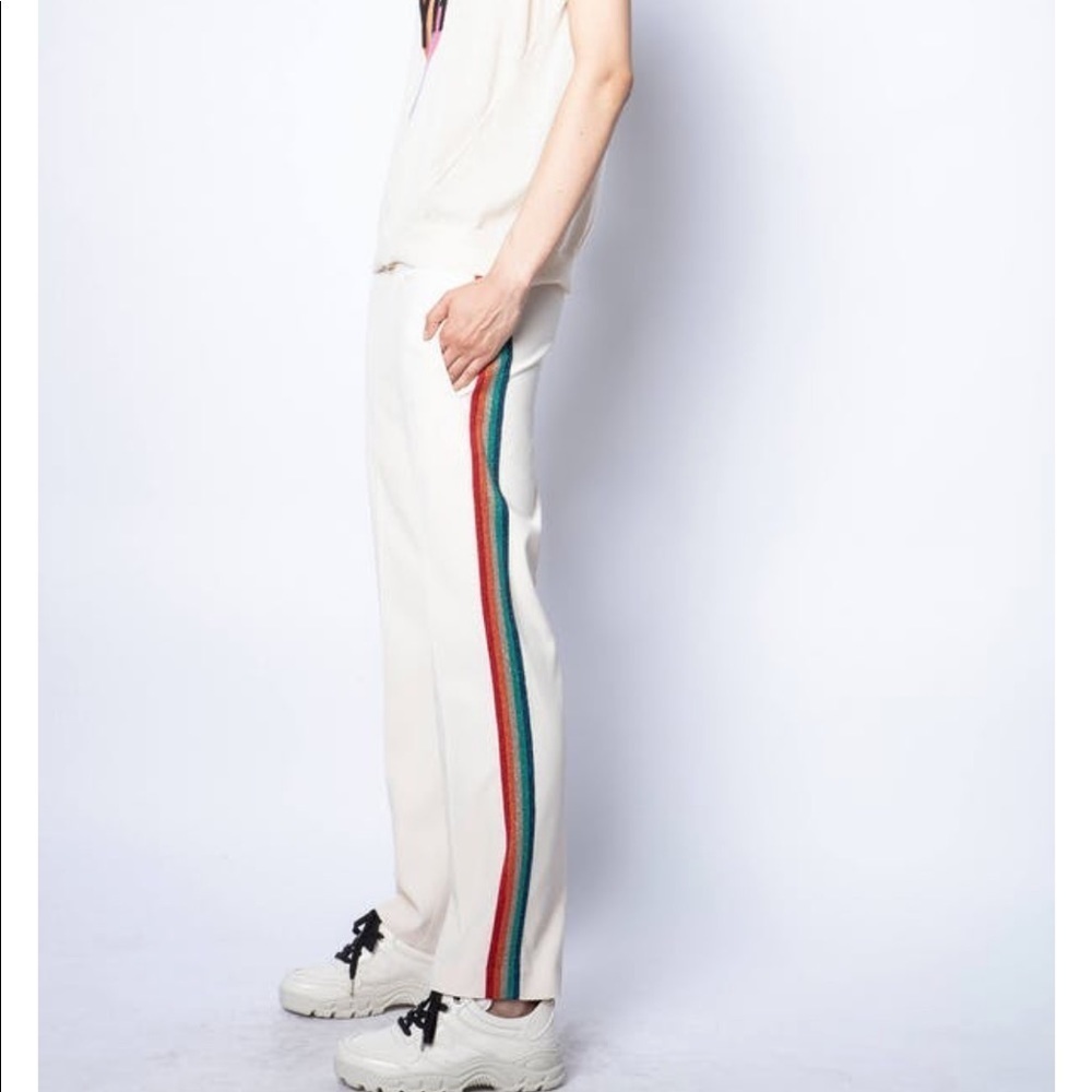 ZADIG & Voltaire Poeme crepe satin vanille pant
